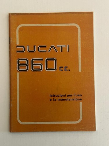 Ducati 860 libretto uso e - 860,