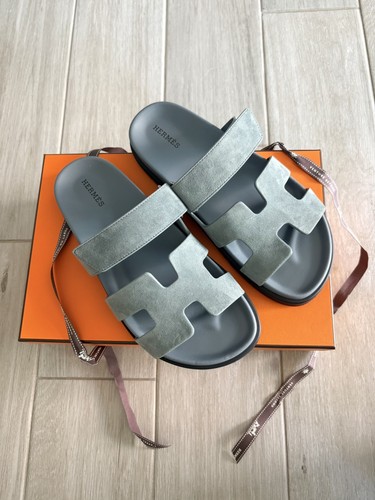 Hermès bleu tonnerre sandali - bleu,