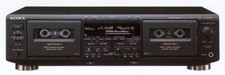 lettore casette vintage Sony Stereo Dual Cassette Deck TC-WE805S
