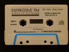 rara cassetta nastro Sal Gallina applicazioni FM espressive per yamaha tx81z e DX7