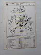 Weber carburatore 40 DCOE 32 Alfa Romeo 1750 GT-Spider Vel. 1973 catal. ricambi
