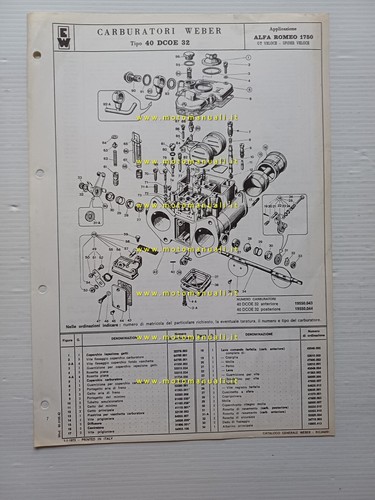 Weber carburatore dcoe 32 - weber, 40