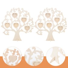  2 Sets Arredamento Casa Portafoto Cuore Cornice Unica Ornamenti Della