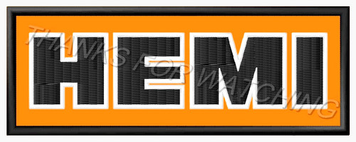 Hemi embroidered patch - hemi,