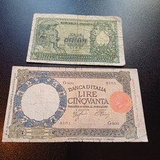 Vecchie Banconote Italiane 50
