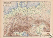 Germania Flüsse Gebirge