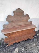 PANCA CON SCHIENALE SAGOMATO - RUSTICA MONTANARA - PIANO APRIBILE - 1960 EMILIA