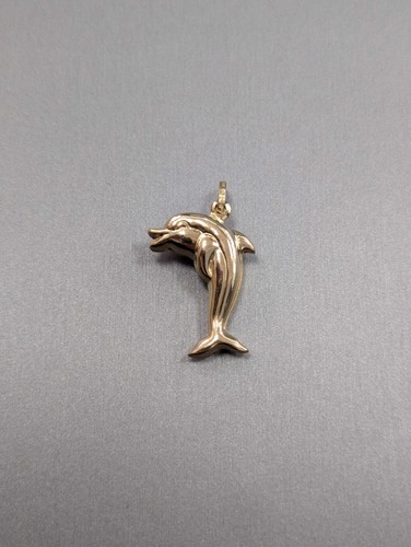Ciondolo delfino cavo 14k - ciondolo,