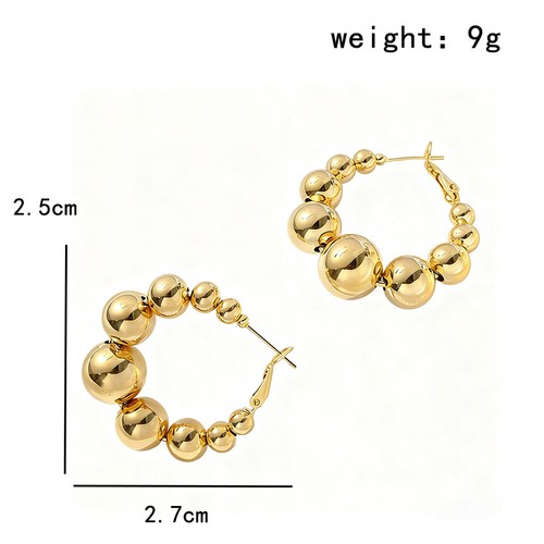 Orecchini palla oro - orecchini,