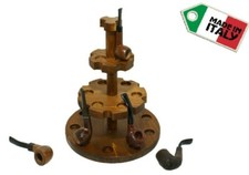 Portapipe circolare a torre per vetrina pipe collezione tabacchini porta pipa