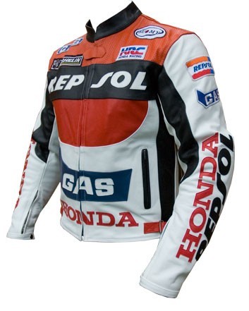 Repsol veste motard cuir - repsol, en