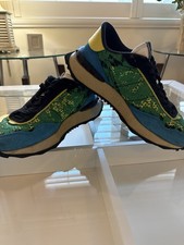 Sneakers Valentino Garavani Rockrunner in pizzo - Verde/Giallo/Blu - Uomo - Autori