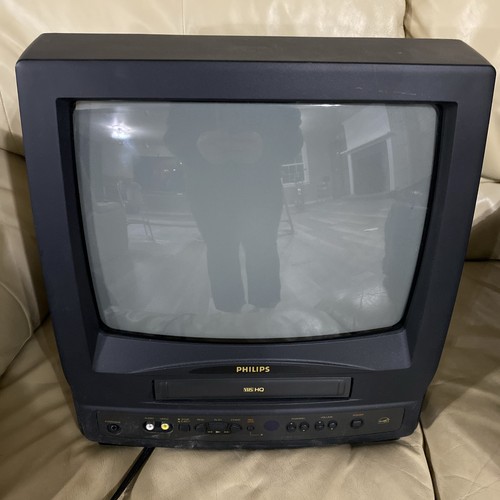Philips crt vcr vhs - philips, combo