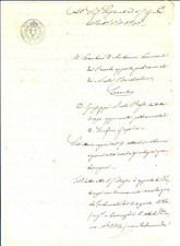 1860 COSENZA Lite don Antonio CANTORE e don Giuseppe Nicola ROSSI *Manoscritto