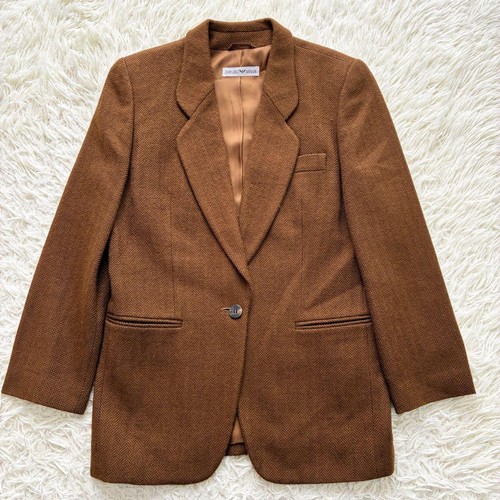 Rara giacca sartoriale ocra - , a
