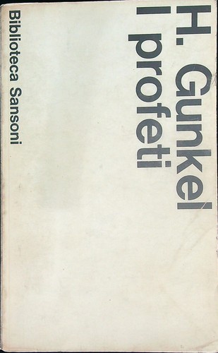 Profeti gunkel hermann - profeti,