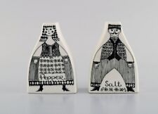 Designer scandinavo. Agitatore di sale e pepe in faence smaltata. Anni 70/80.