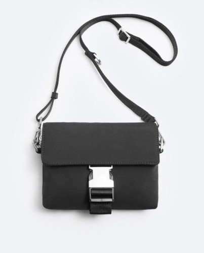 Zara nylon buckle crossbody - zara,