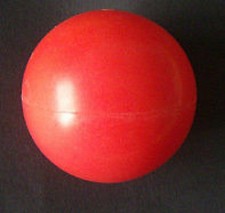 Pallina contact gomma rossa giocoleria  