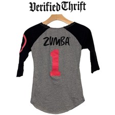 T-shirt Zumba 1/4 bottoni