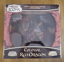? COLOSSAL RED DRAGON FULL SET NEVER OPENED LIMITED ED. MINIATURE D&D DUNGEONS