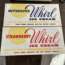 Insegna Carta Gelato Vintage