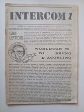 Intercom n. 1 fanzine fantascienza, primo numero 1977