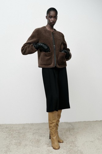 Giacca cappotto teddy pile - giacca,