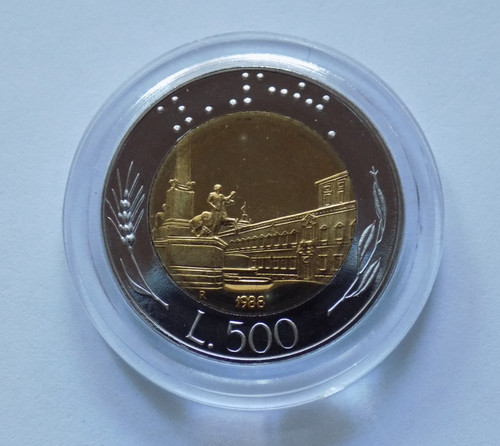 500 lire 1988 proof - lire, bicolore