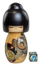 Rara bambola creativa Kokeshi