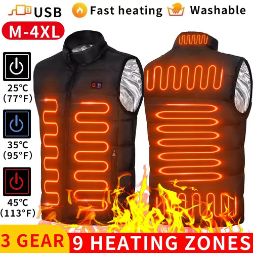 Gilet riscaldato aree usb - riscaldato, 9