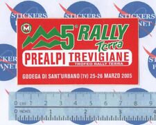 ADESIVO STICKER VINTAGE AUTOCOLLANT AUFKLEBER 5° RALLY TERRA PREALPI TREVIGIANE