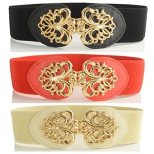 Cintura donna oro fiore fibbia