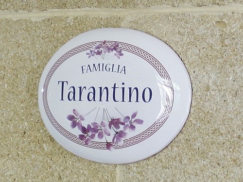 Targa villa numero - , civico