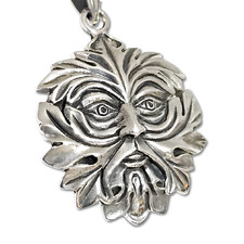 Collana con ciondolo greenman - ciondolo,