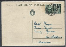 1946 1L DEM. SU INTERO POSTALE