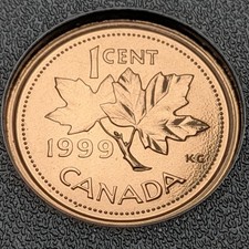 1999 canada one cent - one,