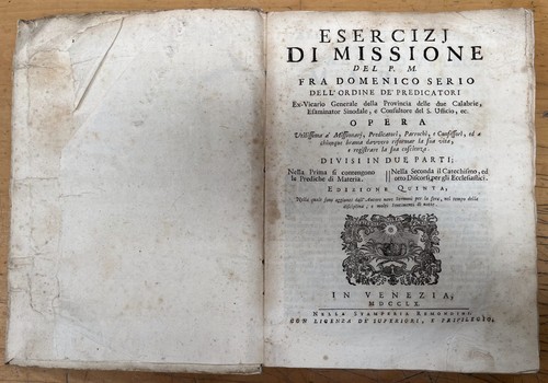 Libro esercizi missione - libro, di