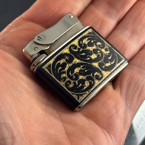 Accendino vintage nero - vintage,