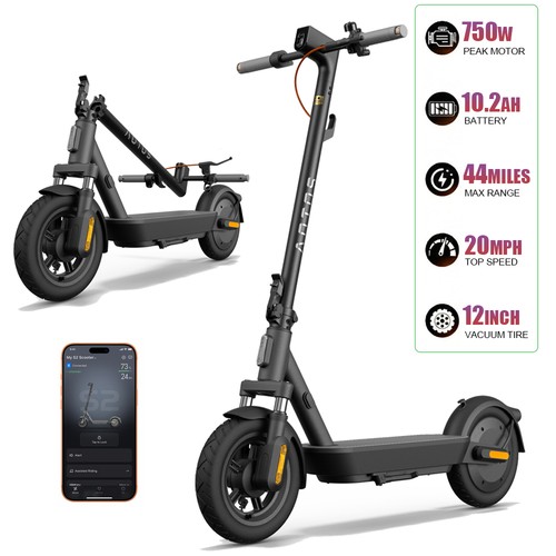 Inch electric scooter with - 12-inch,