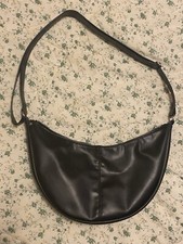 Borsa a tracolla/da spalla a mezzaluna  da donna - col. nero