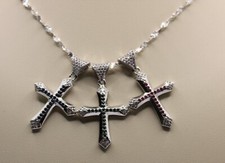 CIONDOLO CROCE ARGENTO DONNA