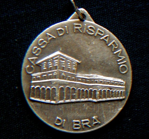 Medaglia argentata banca cassa - argentata,
