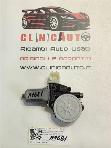 Motorino alzavetro anteriore - alzavetro,