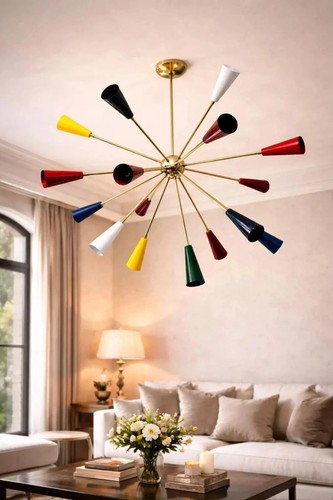 Lampadario colorato sputnik - colorato,