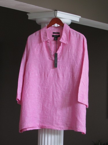 Top camicia tahari rosa - top,