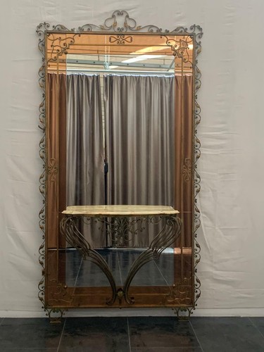 Wrought iron console table - wrought,