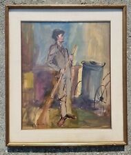 Edmondo Maneglia ( Kozlù,Turchia 1925 - Torino 2003). Netturbino,  spazzino,olio