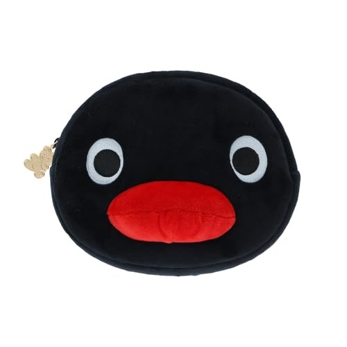 Pingu face peluche pouch - pingu,