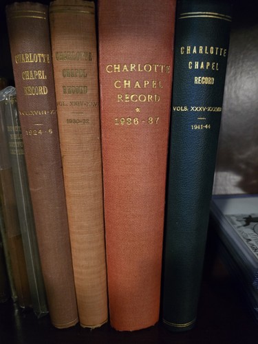 Charlotte chapel record vols - record,